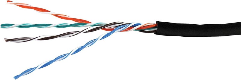 FiveStarCable Cat5e 1000 Ft. 24AWG Pull Box Direct Burial/Underground Double Jacket Waterproof Outdoor Burial UTP Ethernet Router LAN Cable - Black - Image 4